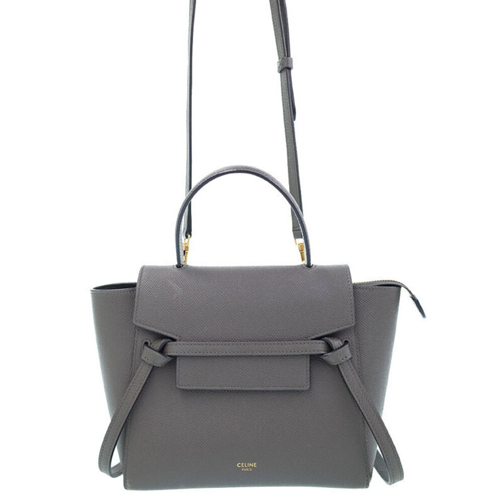 Celine Belt Bag 2way Crossbody Grained Calfskin Leather